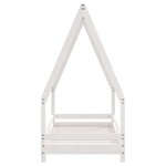 vidaXL Cadre de lit pour enfant blanc 70x140 cm bois de pin massif