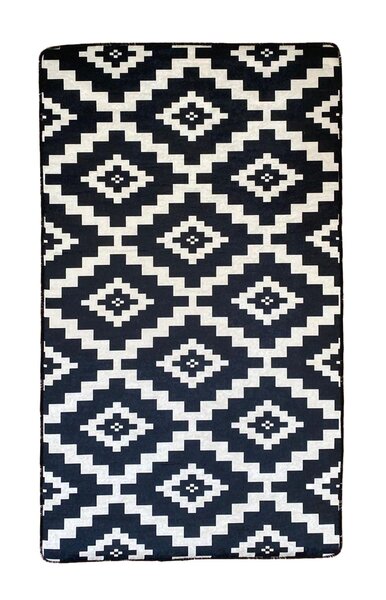 Tapis de salon Black&White 80 x 150 cm - Blanc