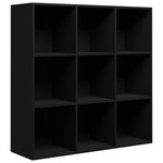 vidaXL Bibliothèque noir 98x29x97 5 cm bois d'ingénierie
