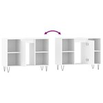 vidaXL Armoire de salle de bain blanc brillant 80x33x60 cm