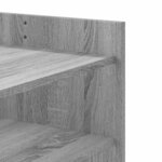 vidaXL Table basse sonoma gris 80x50x50 cm bois d'ingénierie