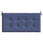 vidaXL Coussin de banc de jardin bleu marine 120x50x3 cm tissu oxford