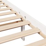 vidaXL Cadre de lit sans matelas blanc 120x200 cm bois de pin massif