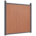 vidaXL Panneau de clôture marron 353x186 cm WPC
