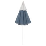 vidaXL Parasol de plage Bleu 300 cm