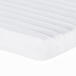 vidaXL Matelas en mousse blanc 100x210 cm 7 zones dureté 20 ILD