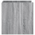 vidaXL Table de chevet sonoma gris 45x50x50 cm bois d'ingénierie