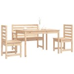 vidaXL Ensemble à manger de jardin 4 Pièces bois massif de pin
