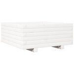 vidaXL Jardinière blanc 60x60x26 5 cm bois de pin massif
