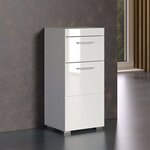 Trendteam Armoire de sol de salle de bain Amanda Blanc