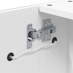vidaXL Armoire de salle de bain à miroir avec LED blanc 45x13x52 cm