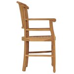 vidaXL Chaises de jardin lot de 2 Bois de teck solide