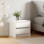 vidaXL Table de chevet blanc 40x31x35 5 cm bois de pin massif