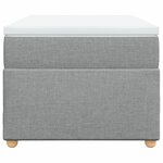 vidaXL Sommier à lattes de lit et matelas Gris clair 90x190 cm Tissu