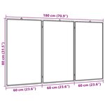 vidaXL Tableau blanc magnétique pliable 180x80x1 7 cm aluminium