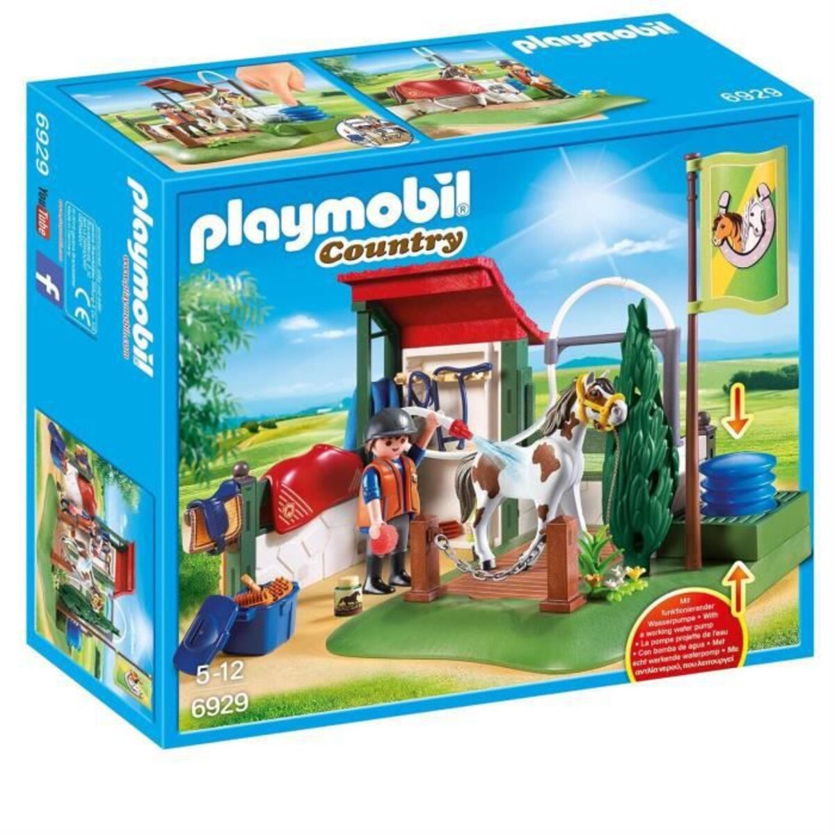 Playmobil 6929 - country - box de lavage pour chevaux - La Poste