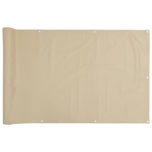 vidaXL Écran de balcon Beige 120x600 cm Tissu Oxford