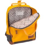 ABBEY Petit sac a dos en polyester 300T - Doublure 100% polyester - Dimensions 24 x 10 x 33 cm - Jaune