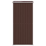 vidaXL Abri de jardin Marron foncé 192x108x223 cm Acier galvanisé