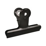 3 pinces double clip en métal noir 9 x 7 x 4 cm