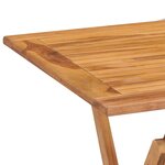 vidaXL Mobilier à dîner d'extérieur pliable 5 Pièces Bois solide de teck