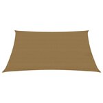 vidaXL Voile d'ombrage 160 g/m² Taupe 5x6 m PEHD