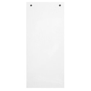 Paquet 100 Fiches Intercalaires Horizontales Unies Perforées - 105x240mm - Blanc - X 12 - Exacompta