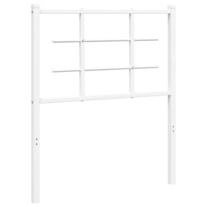 vidaXL Tête de lit métal blanc 80 cm