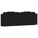 vidaXL Coussin de tête de lit noir 160 cm similicuir