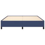 vidaXL Cadre de lit sans matelas bleu 160x200 cm tissu
