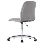 vidaXL Chaises à manger lot de 4 gris clair tissu