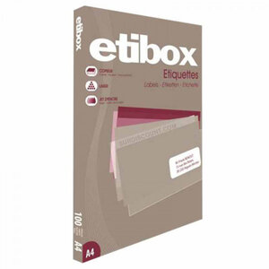 Boite de 1200 étiquettes - format 97x42.4mm - etibox - apli 14953