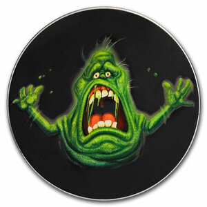 SLIMER Ghostbusters 40th Anniversary 2 Once Argent Monnaie 5 Dollars Niue 2024