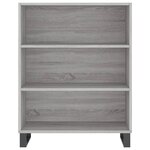 vidaXL Armoire à étagères sonoma gris 69 5x32 5x90cm bois d'ingénierie