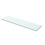 vidaXL Panneaux d'étagère 2 Pièces Verre Transparent 60 x 12 cm