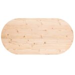 vidaXL Dessus de table 110x55x2 5 cm bois de pin massif ovale