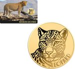 Pièce de monnaie en Or 3000 Francs g 0.031 (1/1000 oz) Millésime 2024 Gold Gift AFRICAN LEOPARD 1/1000