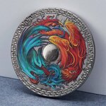 Pièce de monnaie en Meteorite 1 Dollar g 31.1 (1 oz) Millésime 2022 Meteorite Coin PHOENIX AND DRAGON