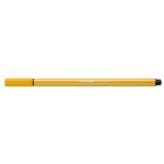 Stylo feutre dessin pen 68  jaune curry x 10 stabilo