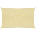 vidaXL Voile d'ombrage 160 g/m² Beige 2x4 5 m PEHD