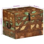 vidaXL Boîtes de rangement Bois massif de récupération