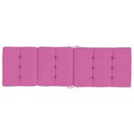 vidaXL Coussins de chaise longue lot de 2 rose tissu oxford