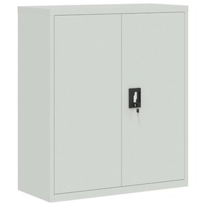 vidaXL Classeur gris clair 90x40x105 cm acier