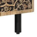 vidaXL Table basse 100x54x40 cm bois de manguier massif