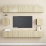 vidaXL Ensemble de meubles TV 6 Pièces Chêne sonoma Bois d'ingénierie