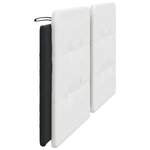 vidaXL Coussin de tête de lit noir et blanc 200 cm similicuir