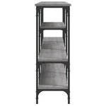 vidaXL Table console sonoma gris 160x29x80 cm bois d'ingénierie