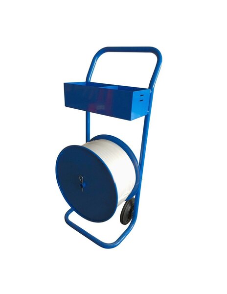 (devidoir) chariot-dévidoir multi-usages pour feuillard textile composite