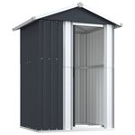vidaXL Abri de jardin Anthracite 126x97 5x177 cm Acier galvanisé