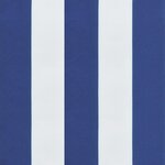 vidaXL Coussins de palette lot de 3 rayures bleues/blanches
